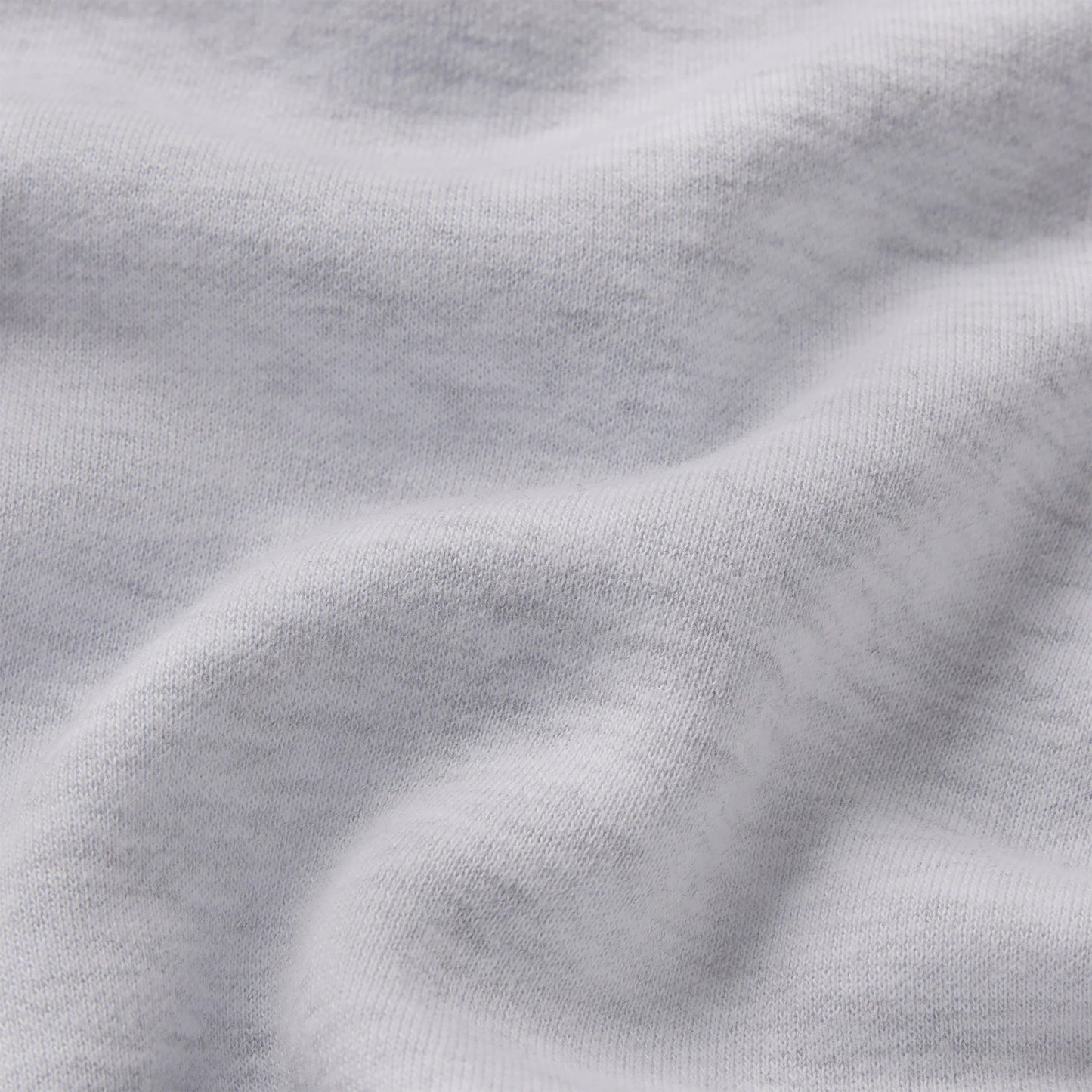 COTTON FLEECE SHRUNKEN CARDIGAN | LIGHT HEATHER GREY