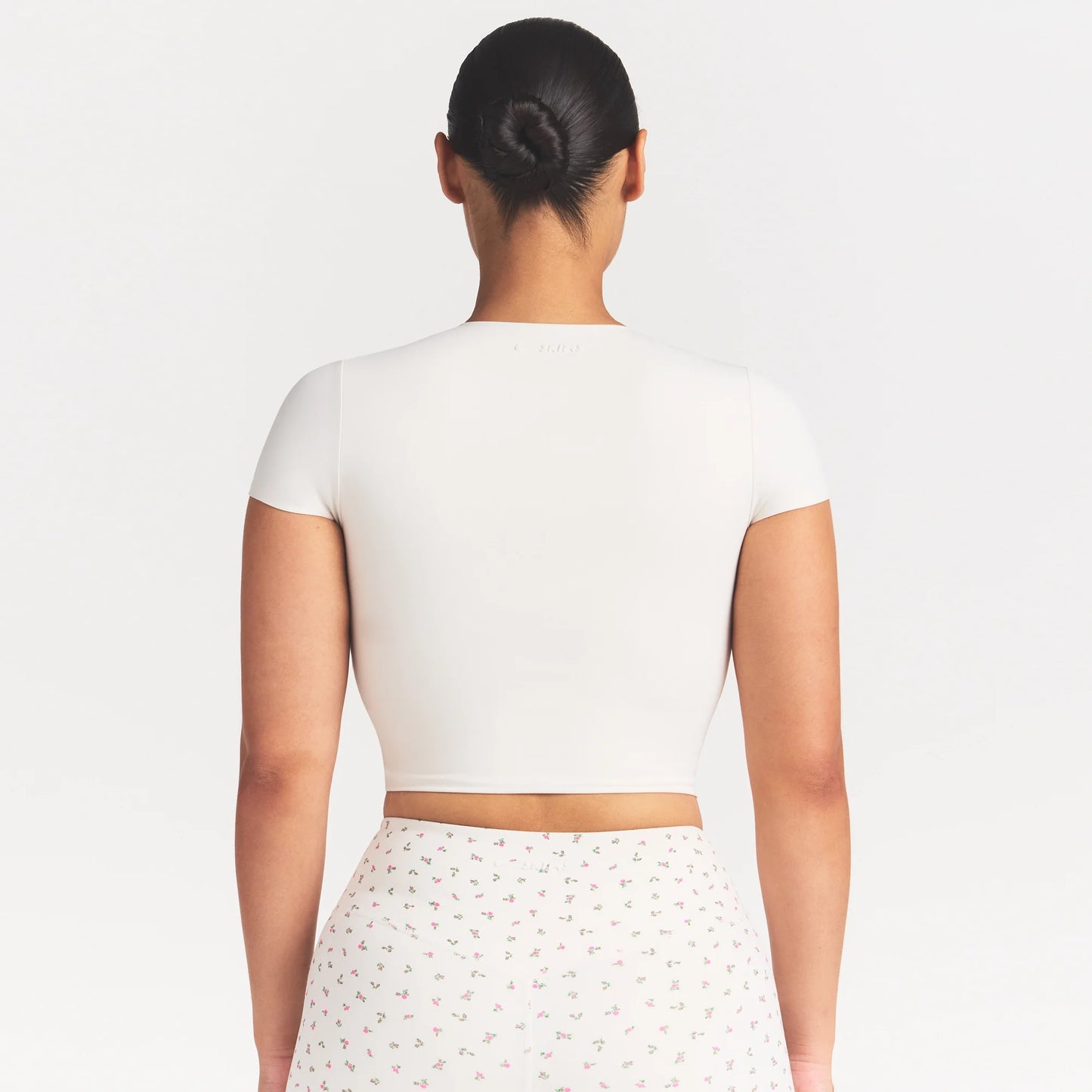 NikeSKIMS MATTE CROPPED CORSET T-SHIRT | IVORY