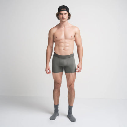 SKIMS FLEX MENS 5" BOXER BRIEF | GUNMETAL