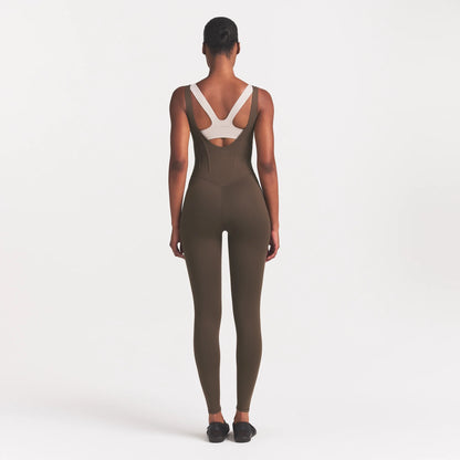 NikeSKIMS MATTE CORSET 29" ONE PIECE | DARK SEPIA