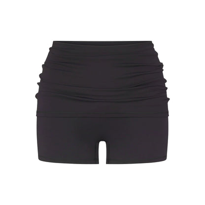 NikeSKIMS MATTE 3" FOLDOVER SHORT | OBSIDIAN