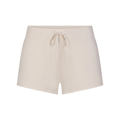 DRAPEY FRENCH TERRY SHORT | BUFF