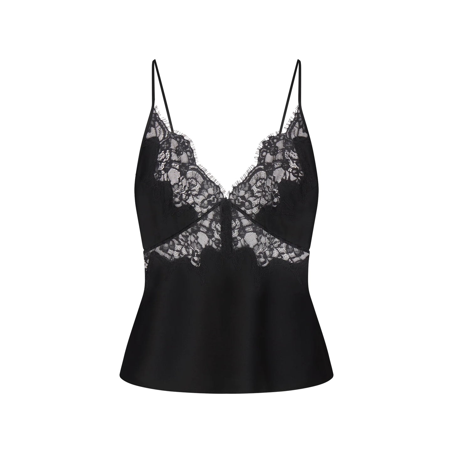 SILK LACE CAMI | ONYX