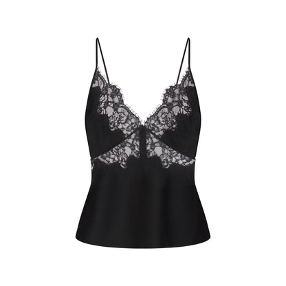 SILK LACE CAMI | ONYX
