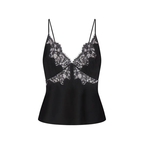 SILK LACE CAMI | ONYX
