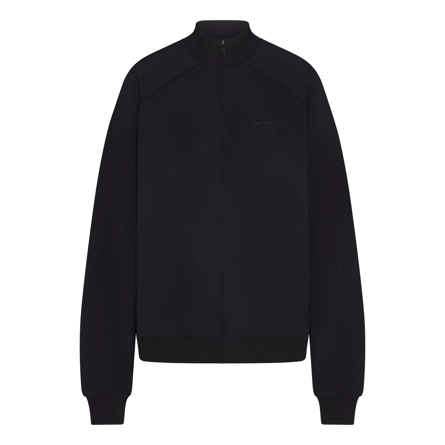NikeSKIMS MATTE TRICOT OVERSIZED TRACK JACKET | OBSIDIAN