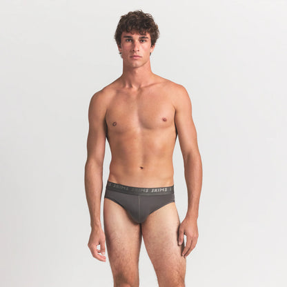 SKIMS STRETCH MENS BRIEF 3-PACK | GUNMETAL MULTI