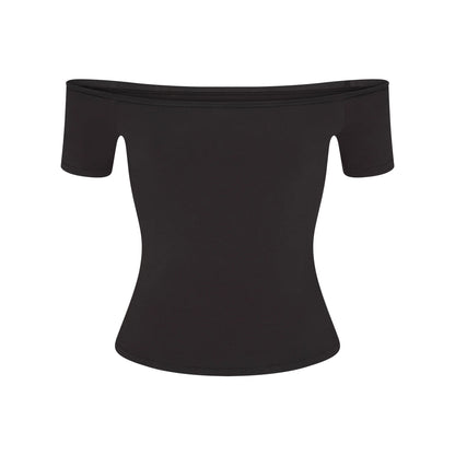 COTTON JERSEY OFF THE SHOULDER TOP | SOOT