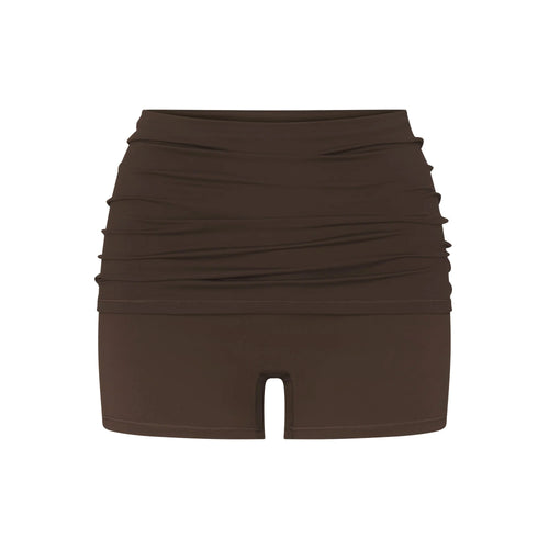 NikeSKIMS MATTE 3" FOLDOVER SHORT | DARK SEPIA