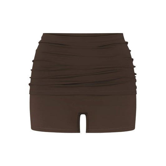 NikeSKIMS MATTE 3" FOLDOVER SHORT | DARK SEPIA