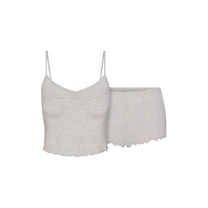 SKIMS SLEEP CAMI SET | LIGHT HEATHER GREY