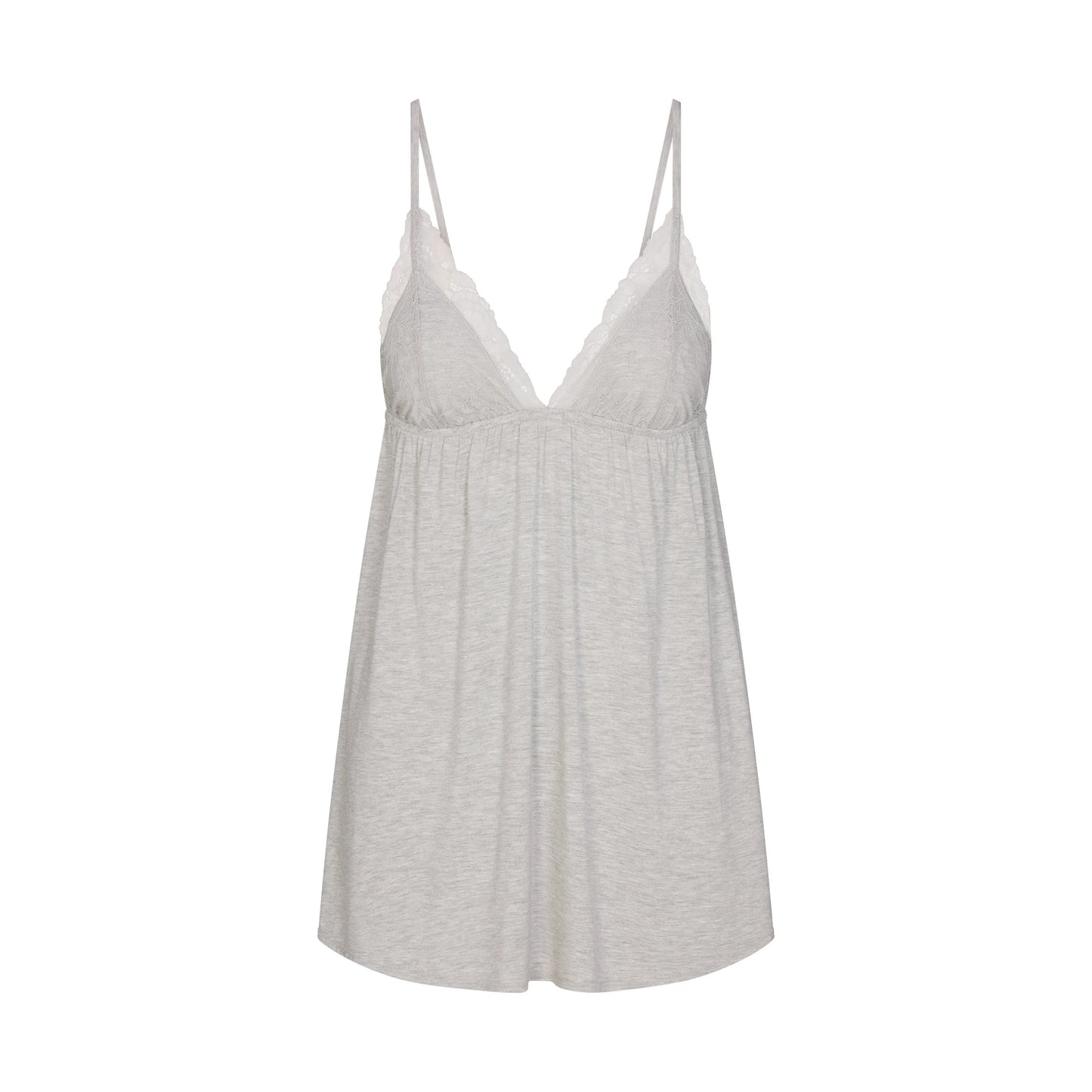 SKIMS SLEEP BABYDOLL DRESS | LIGHT HEATHER GREY