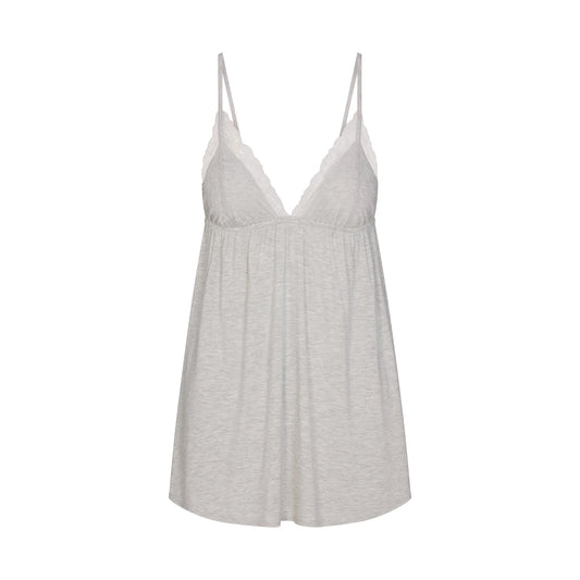 SKIMS SLEEP BABYDOLL DRESS | LIGHT HEATHER GREY