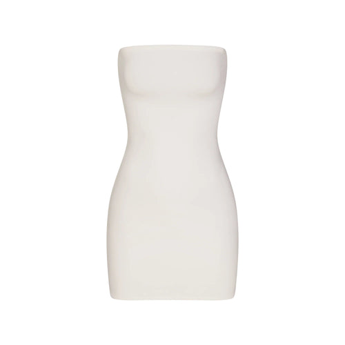 COTTON JERSEY MINI TUBE DRESS | MARBLE