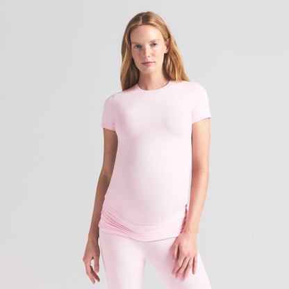 COTTON JERSEY MATERNITY T-SHIRT | CHERRY BLOSSOM