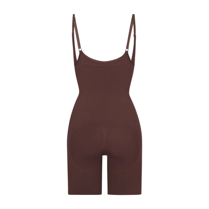 SEAMLESS SCULPT BUTT LIFTING OPEN BUST BODYSUIT | COCOA