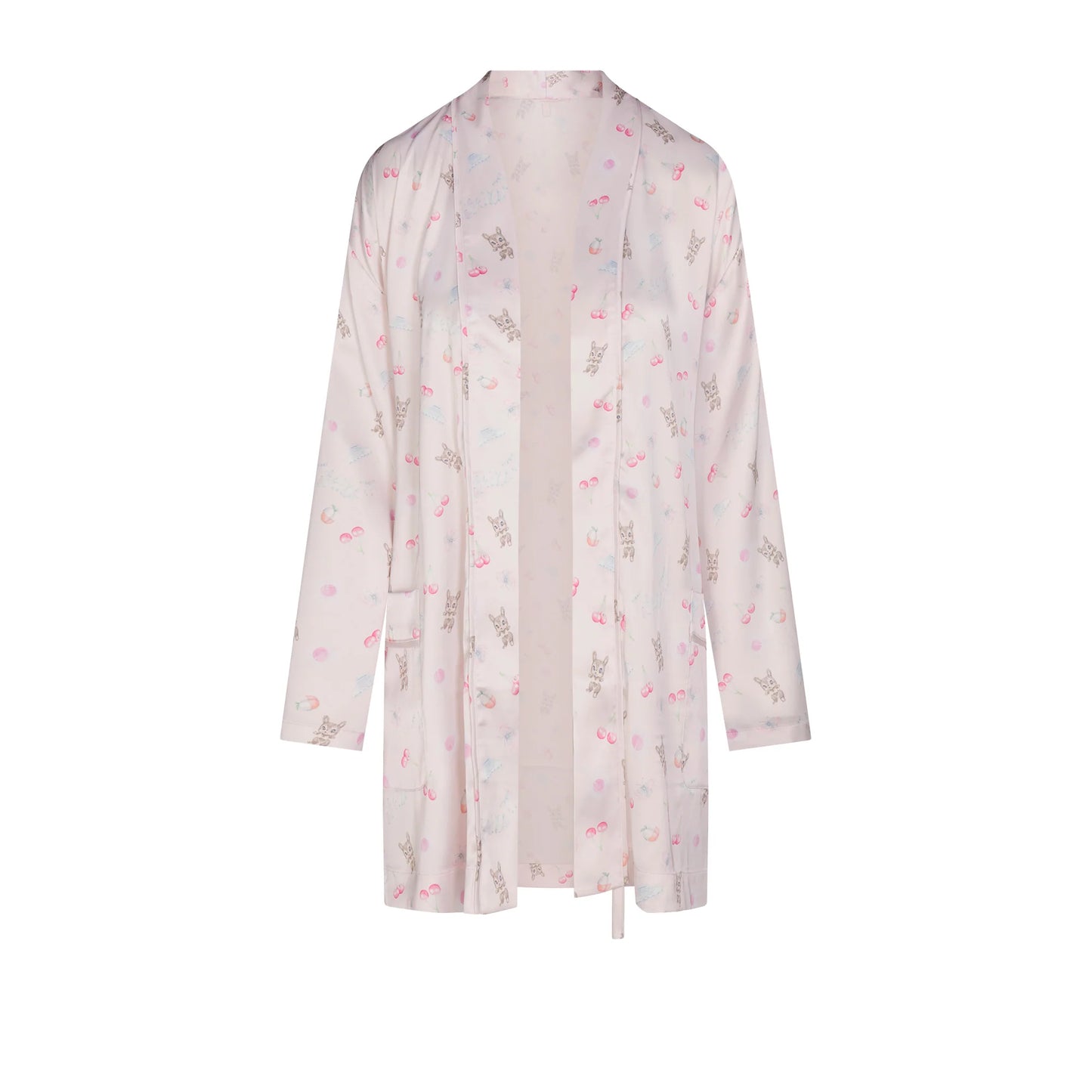 WOVEN SHINE ROBE | BARELY PINK SNACK BAG