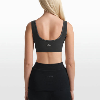 NikeSKIMS RIBBED SEAMLESS SCOOP BRA | OBSIDIAN