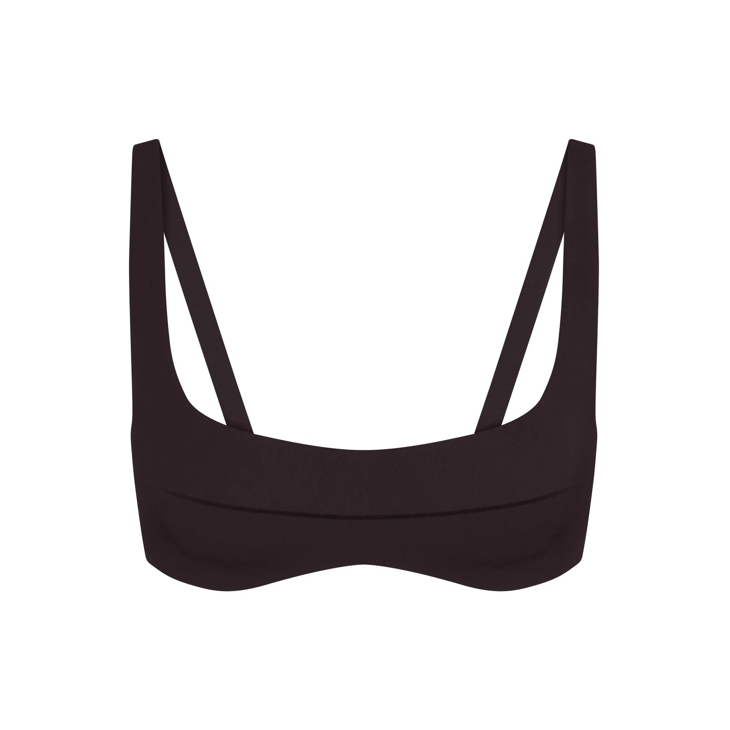 NikeSKIMS STUDIO STRETCH SEAM FRONT MICRO BRA | DARK ROAST