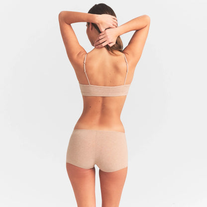 EVERYDAY COTTON BOY SHORT | CLAY HEATHER