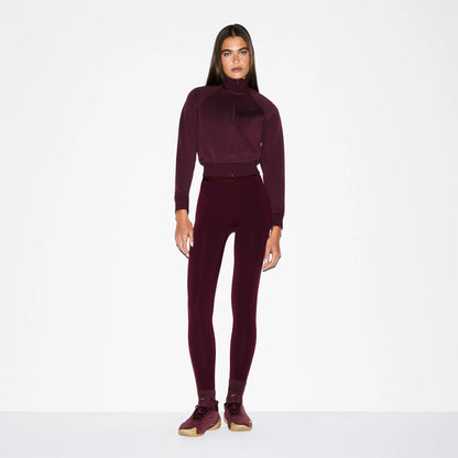 NikeSKIMS MATTE TRICOT TRACK JACKET | CURRANT