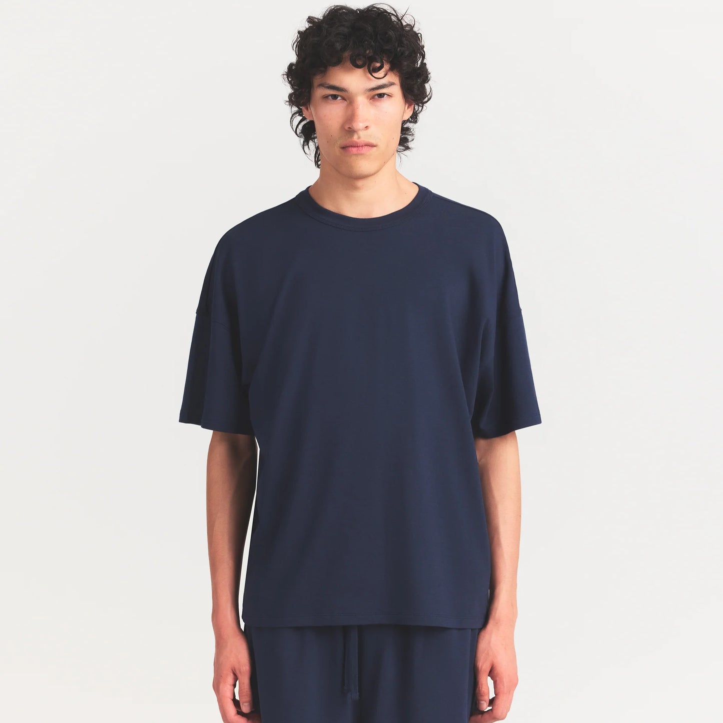 JERSEY LOUNGE MENS OVERSIZED T-SHIRT | NAVY