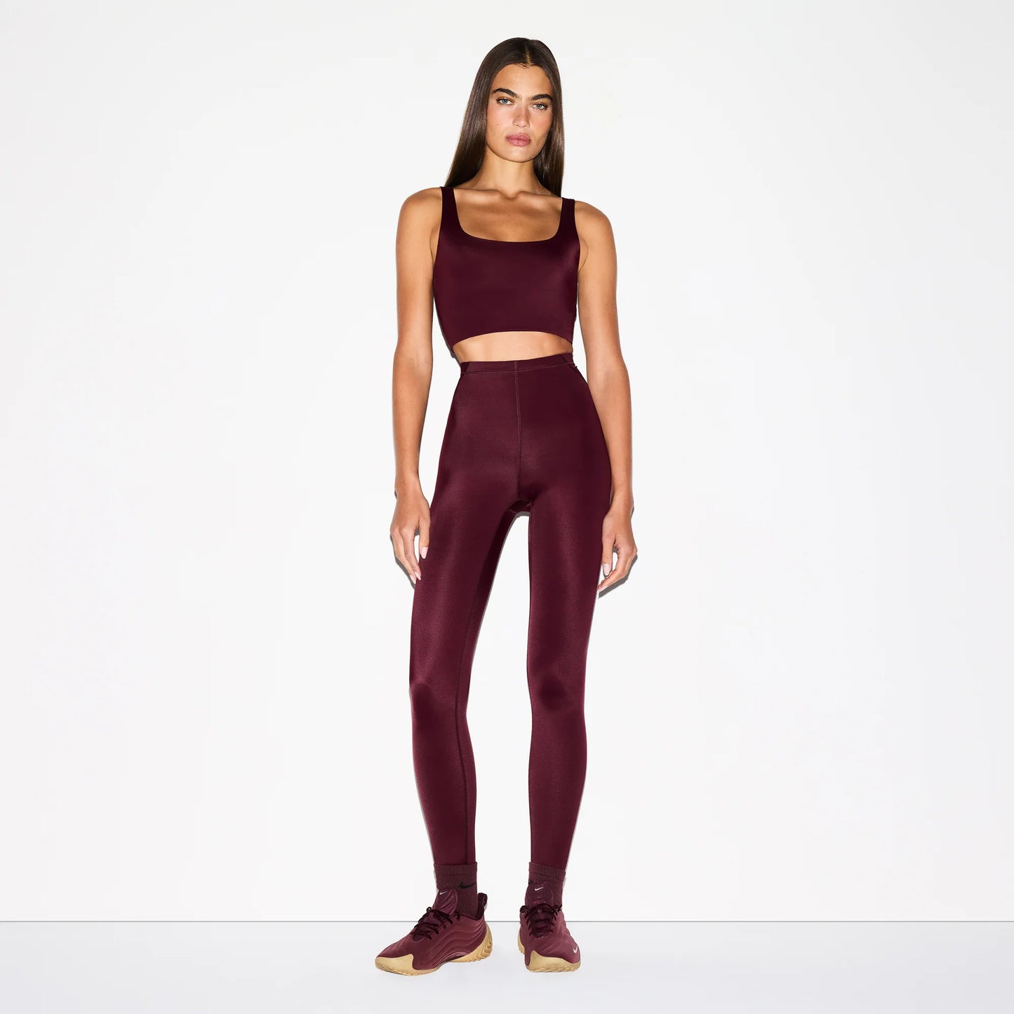 NikeSKIMS SHINE DRAWCORD 26" LEGGING | CURRANT