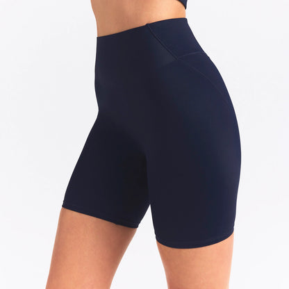 NikeSKIMS SHINE BONDED WAIST 5" BIKER SHORT | NAVY