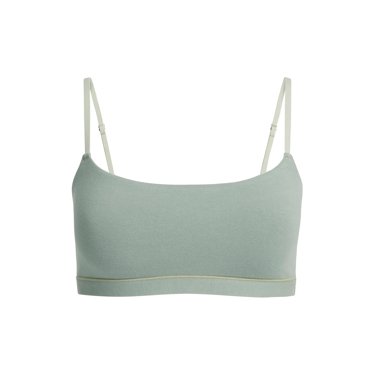 COTTON JERSEY SCOOP BRALETTE | MINERAL