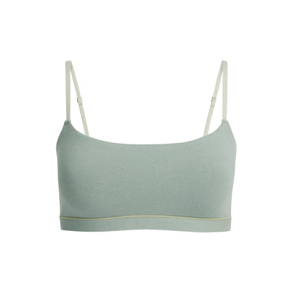 COTTON JERSEY SCOOP BRALETTE | MINERAL