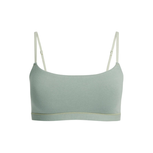COTTON JERSEY SCOOP BRALETTE | MINERAL