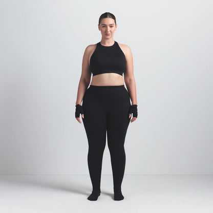 NikeSKIMS MATTE FOOTSIE GRIP LEGGING | OBSIDIAN