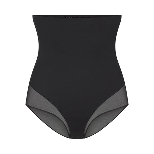 POWER MESH SHAPEWEAR CORE SCULPT HIGH-WAISTED BRIEF | ONYX