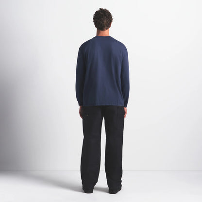 HEAVYWEIGHT COTTON MENS RELAXED LONG SLEEVE T-SHIRT | DAMSON