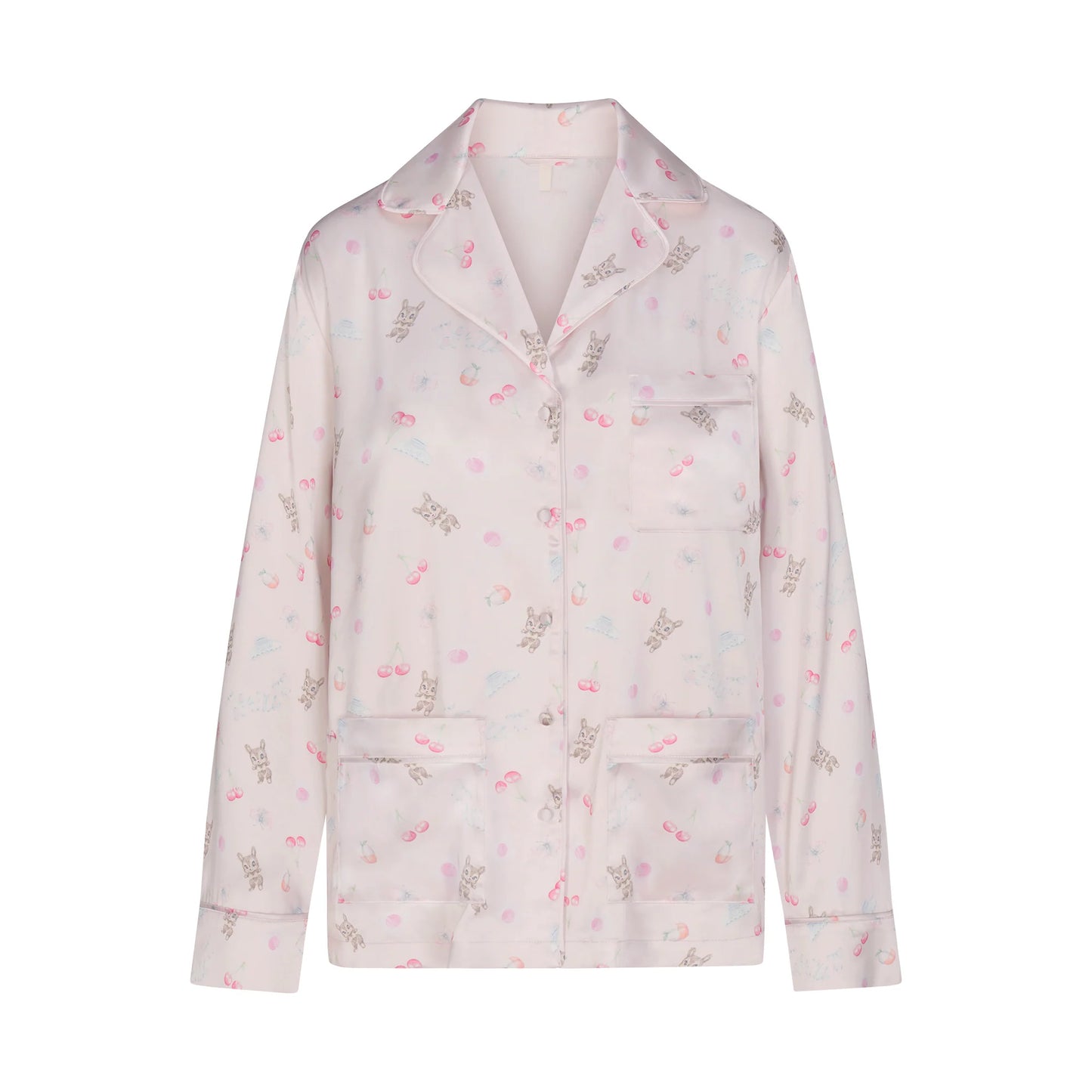 WOVEN SHINE LONG SLEEP SET | BARELY PINK SNACK BAG