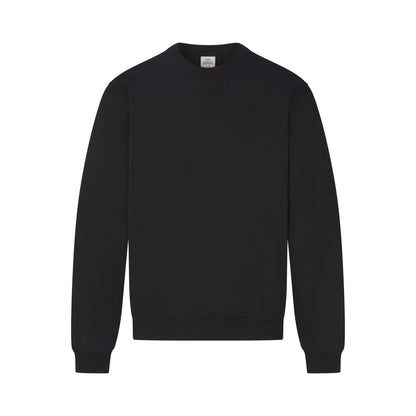 FLEECE LOUNGE MENS RELAXED HIGH CREWNECK | WASHED ONYX