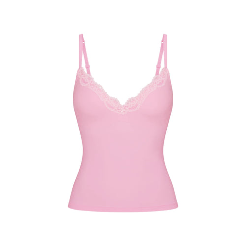 FITS EVERYBODY LACE PUSH-UP CAMI | BUBBLE GUM TONAL