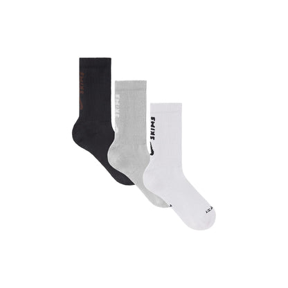 NikeSKIMS ACCESSORIES DRI-FIT™ CREW SOCK 3-PACK | HEATHER GREY MULTI