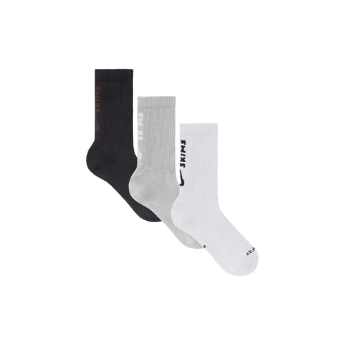 NikeSKIMS ACCESSORIES DRI-FIT™ CREW SOCK 3-PACK | HEATHER GREY MULTI