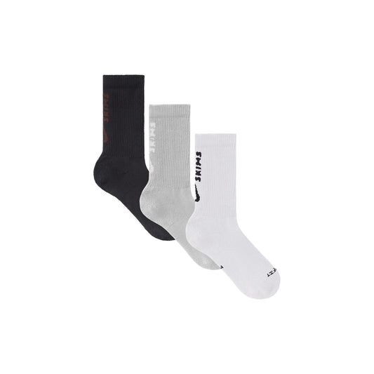 NikeSKIMS ACCESSORIES DRI-FIT™ CREW SOCK 3-PACK | HEATHER GREY MULTI