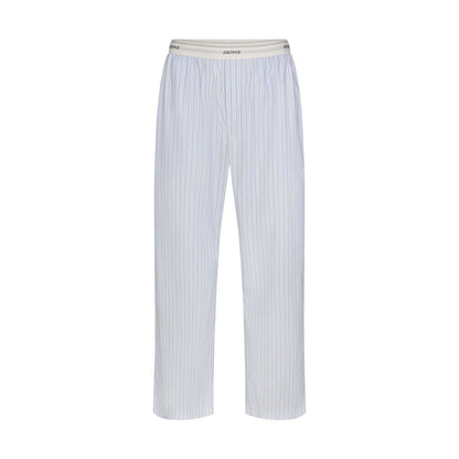 COTTON POPLIN MENS LOGO BAND SLEEP PANT | PLATINUM DOUBLE STRIPE