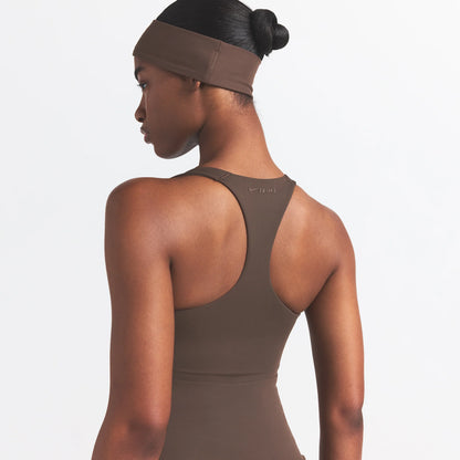 NikeSKIMS MATTE RACERBACK TANK | DARK SEPIA