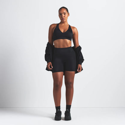 NikeSKIMS SHINE V-NECK BRA | OBSIDIAN