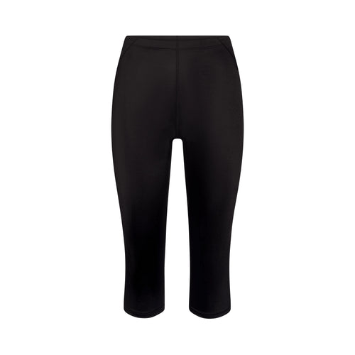 NikeSKIMS SATIN SHINE CAPRI 17" LEGGING | OBSIDIAN