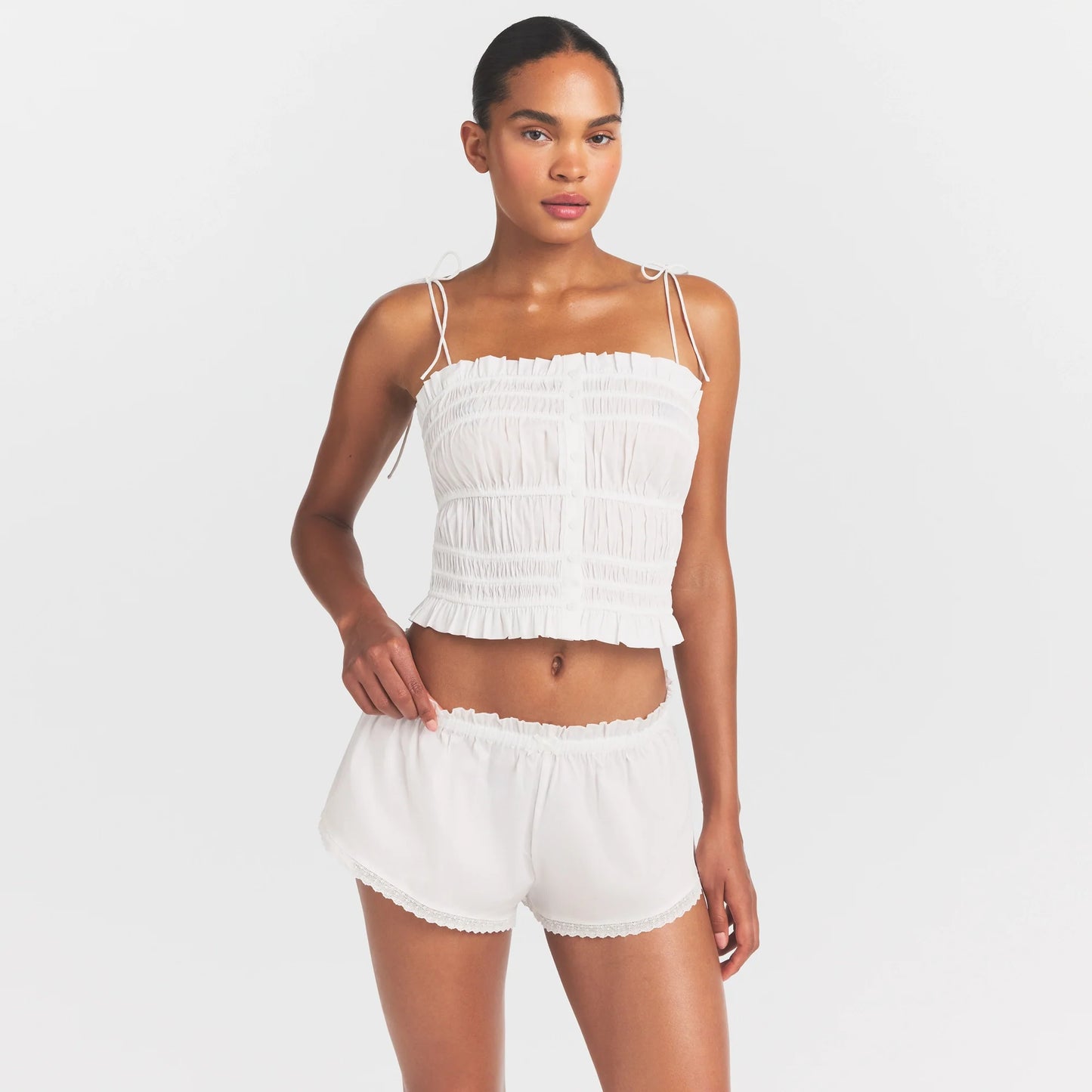 POPLIN APPAREL SHORT | SNOW
