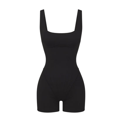 NikeSKIMS MATTE CORSET 2" ONE PIECE | OBSIDIAN