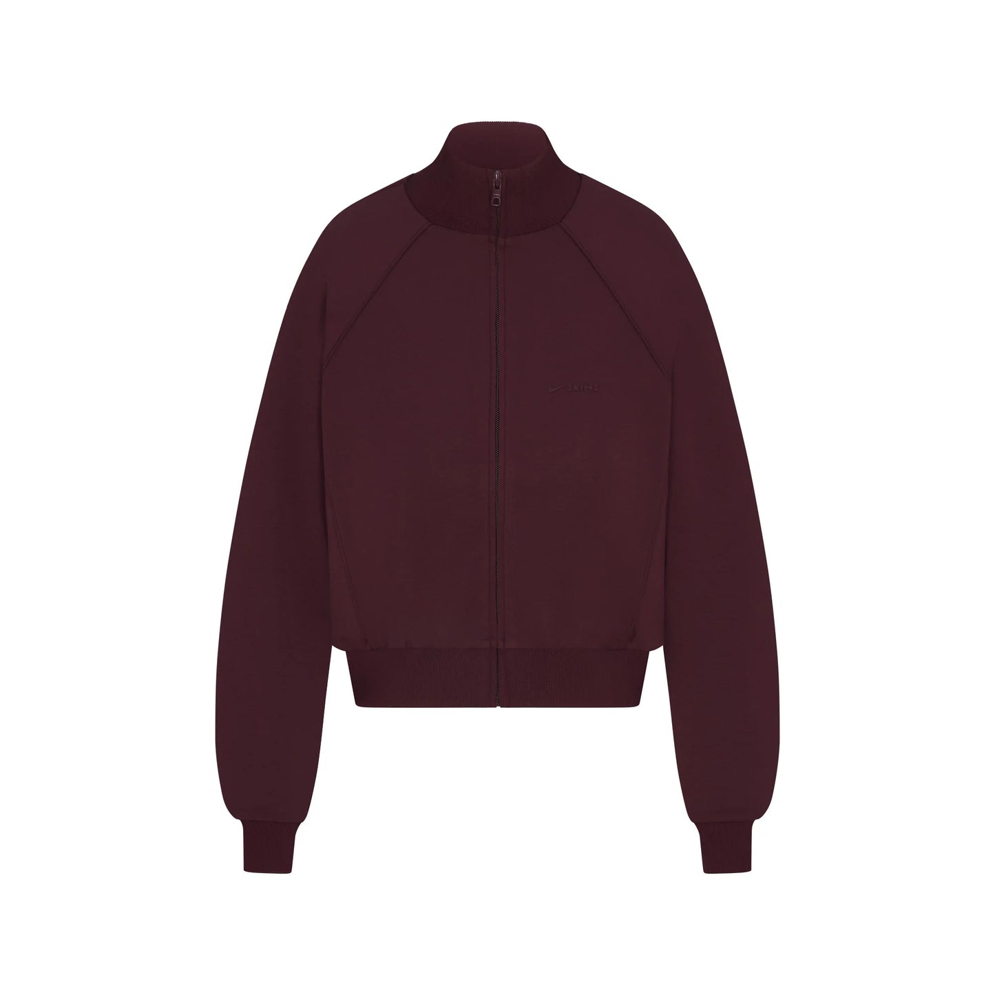 NikeSKIMS MATTE TRICOT TRACK JACKET | CURRANT