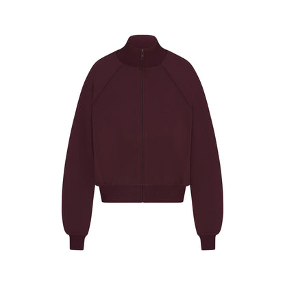 NikeSKIMS MATTE TRICOT TRACK JACKET | CURRANT