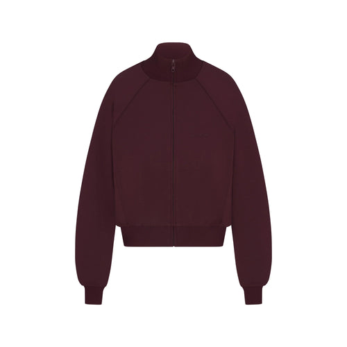 NikeSKIMS MATTE TRICOT TRACK JACKET | CURRANT