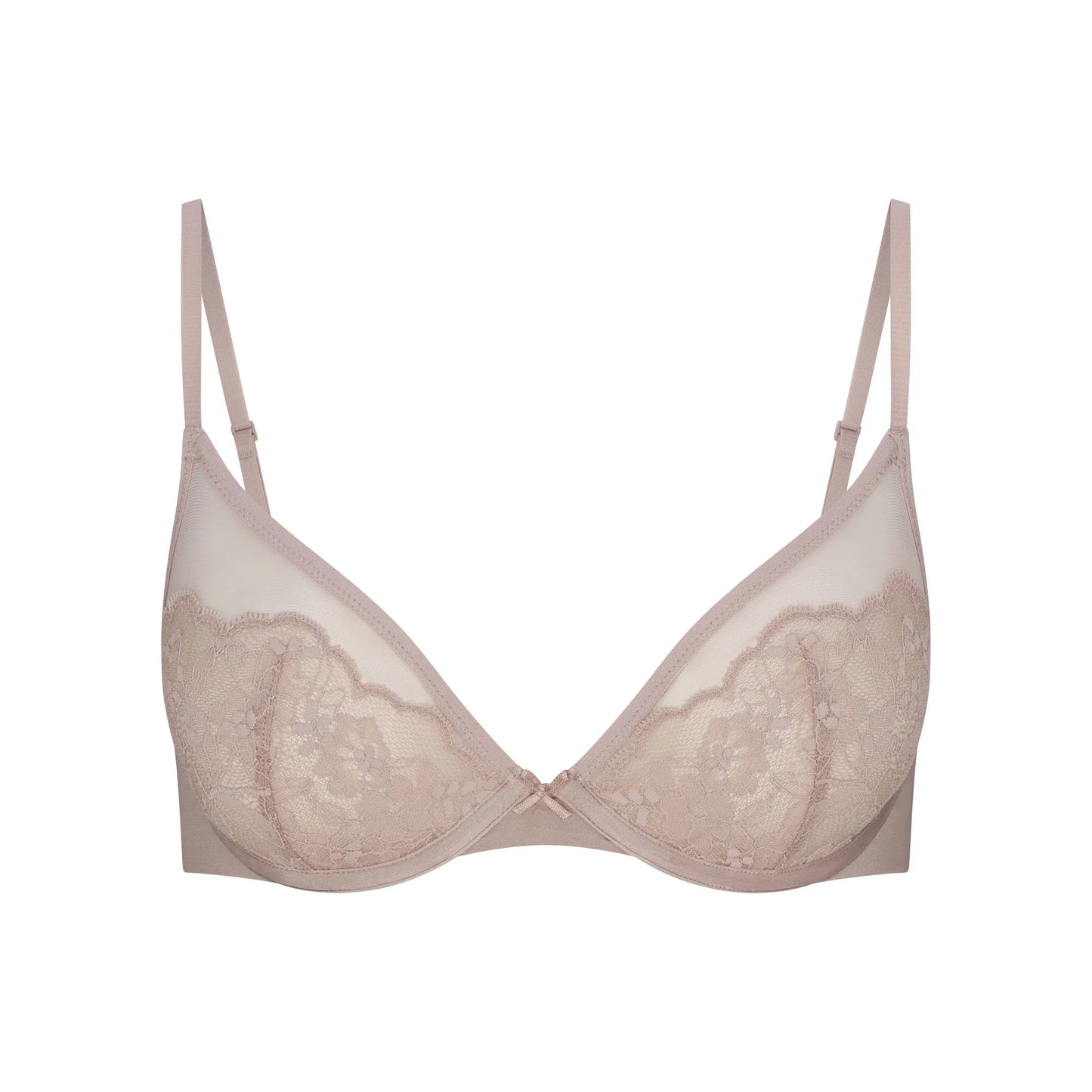 SKIMS LACE UNLINED DEMI BRA | FAWN